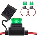 ecocstm 2 PCS Inline Fuse Holders 12V, 12 AWG Car Gauge Inline Fuses