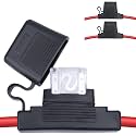 ecocstm 2 PCS Inline Fuse Holders 12V, 8 AWG Car Gauge Inline Fuses