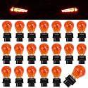 ecocstm 20 PCS 3157 Tail Light Bulb, Miniature 4157 Brake Light Bulb