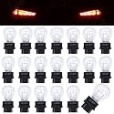 ecocstm 20 PCS 3157 Tail Light Bulb, Miniature 4157 Brake Light Bulb