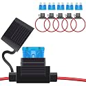 ecocstm 5 PCS Inline Fuse Holders 12V, 16 AWG Car Gauge Inline Fuses