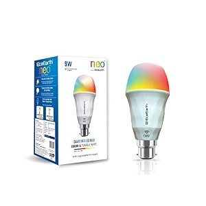 ecoearth neo wi-fi smart led bulb smart bulb compatible with alexa and google home 9-watt  warm to cool feel amp 16 million colors b22