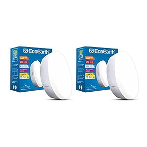 ecoearth uno led surface down light pack of 2 cool white 10 watt