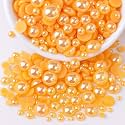 ecofynd 1800 Pcs 6 in 1 Half Cut Pearls Beads, Round Flat Back Shiny Moti for Art, Craft, Scrapbooking, Decoration, DIY Kit for Women Girls Kids (Size- 13/10/8/7/6/4mm)