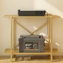 ecofynd 2-Tier UPS Stand for Home and Office, Metal Inverter &amp; Battery Stand, Heavy-Duty Holder for Industrial Use, Secure &amp; Stable Single Battery Stand, Max Load 70KG (26 Inch, IBS-PS049-GO)