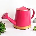 ecofynd 250 ml Mini Garden Watering Can for Plants for Kids (WC6: Kids with Gold Border, Pink)