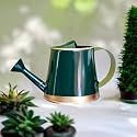 ecofynd 250 ml Mini Garden Watering Can for Plants for Kids (WC6: Kids with Gold Border, Green)