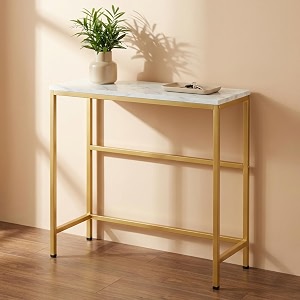 ecofynd 27 Inch Console Table Metal with