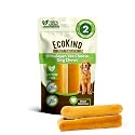 EcoKind Yak Cheese Himalayan Dog Chews, Yak Chews for Large Dogs, 2 Bones