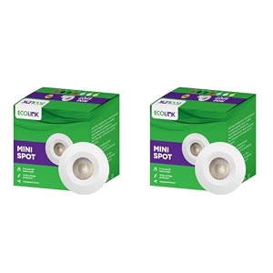 ecolink polycarbonate 2w led spot light  b15d mini spot light for display amp home decoration  cut out 35mm color red pack of 2