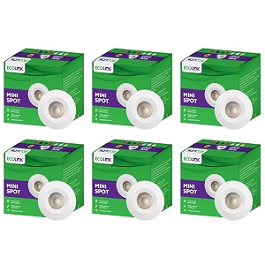 ecolink 2w led spot light  mini spot light for display amp home decoration  cut out 35mm color blue pack of 6