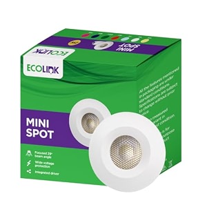 ecolink polycarbonate 2w led spot light  mini spot light for display amp home decoration  cut out 35mm color red pack of 1