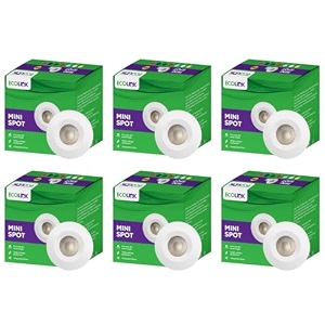 ecolink 2w led spot light  mini spot light for display amp home decoration  cut out 35mm color natural white pack of 6