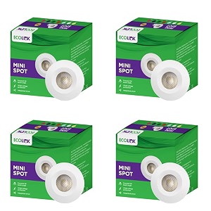 ecolink 2w led spot light  mini spot light for display amp home decoration  cut out 35mm color cool white pack of 4