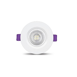 ecolink 3-watt led spot light  2 inch deep jb led spot light for home  colour  crystal white pack of 1