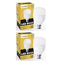 EcoLink 30-watt LED Bulb | Bulb Base: B22, High Wattage LED Bulb for Hall &amp; Home|Colour : Crystal White, Pack of 2