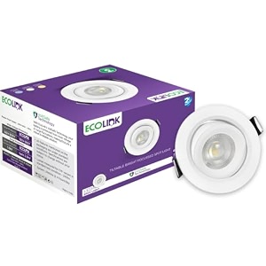 ecolink polycarbonate 3w led tiltable spot light  spot light for display amp home decoration  cut out 63mm color natural white pack of 1