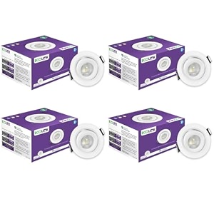 ecolink 3w led tiltable spot light  spot light for display amp home decoration  cut out 63mm color warm white pack of 4