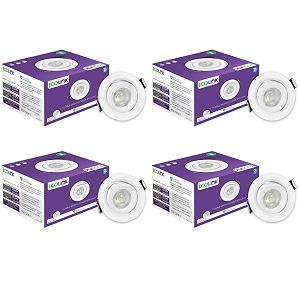 ecolink 3w led tiltable spot light  spot light for display amp home decoration  cut out 63mm color cool day light pack of 4
