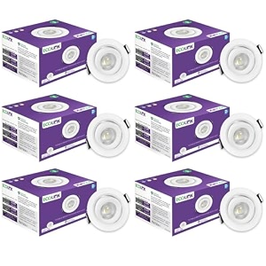 ecolink polycarbonate 3w led tiltable spot light  spot light for display amp home decoration  cut out 63mm color warm white pack of 6