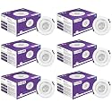 EcoLink 3W LED Tiltable Spot Light | Spot Light for Display &amp; Home Decoration | Cut Out: 63mm, Color: Cool Day Light, Pack of 6