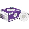 EcoLink Polycarbonate 3W LED Tiltable Spot Light | Spot Light for Display &amp; Home Decoration | Cut Out: 63Mm, Color: Warm White, Pack of 1