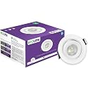 EcoLink Polycarbonate 3W LED Tiltable Spot Light | Spot Light For Display &amp; Home Decoration | Cut Out: 63Mm, Color: Cool Day Light, Pack Of 1
