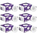 EcoLink 3W LED Tiltable Spot Light | Spot Light for Display &amp; Home Decoration | Cut Out: 63mm, Color: Natural White, Pack of 6