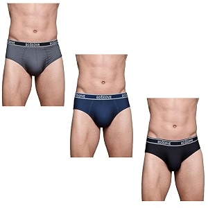EcoLove Mens Brief Underwear Black Navy Blue
