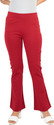 Ecolove Relaxed Women Red Trousers