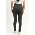 EcoLove Women39s Black Ribbed Knit Pants High-Waisted