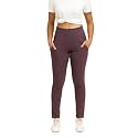 EcoLove Women39s Black Ribbed Knit Pants High-Waisted