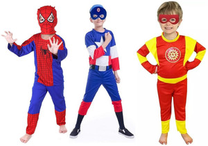 ECOM FASHION HUB Superhero Kids Costume Dress