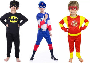 ECOM FASHION HUB Superhero Kids Costume Dress