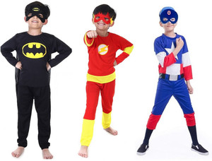 ECOM FASHION HUB Superhero Kids Costume Dress