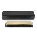 ECOMISTIQ® 24-Hole Harmonica Key of C Harmonica with Case Beginner-Friendly Mouth Organ Portable for Beginners, Students, Music Lessons, Travel, Gold| Harmonicas| Folk & World | Wind & Woodwind