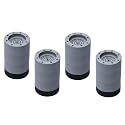 ECOMISTIQ®Anti Vibration Pads Washer Dryer Machines Reduce Noise Walking Gray 8.5cm