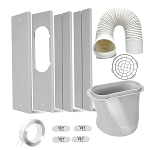 ecomistiqportable air conditioner window kit easy install high performance adjustable style fhome amp gardenhome improvementheating cooling amp air