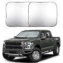 EcoNour 2-Piece Foldable Truck Window Sun Shade, UV & Heat Protection