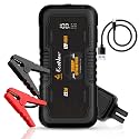 EcoNour car Battery Jump Starter 4000A Peak Up to 10L Gas & 10L Diesel Engines 12V Lithium Jump Box with Jumper Cables, USB Charger, LCD Display, LED Flashlight – for Cars, SUVs, Trucks