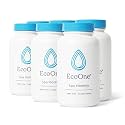EcoOne Spa Monthly | Gentle All-Natural Spa Treatment | Conditioning Hot Tub, Pool, &amp; Spa Cleaner | Above, In-Ground, or Inflatable Hot Tub Cleaner Stabilizes pH &amp; Alkalinity, 8 Oz, (6-Pack)