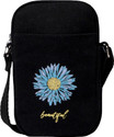 ecoright Black, Blue Sling Bag Beautiful Flower