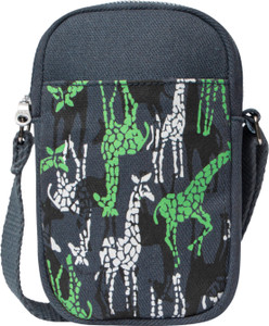 ecoright grey sling bag neon giraffes - grey