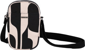 ecoright white black sling bag abstract black  white