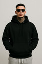 EcoRunner Men Full Sleeve Self Design Hooded Sweatshirt