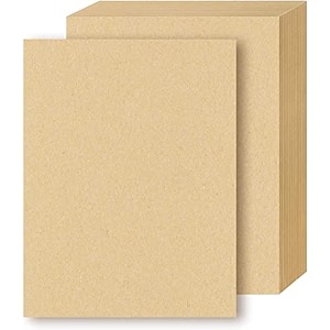 ecosarras kraft paper sheets 120 gsm letter sized brown stationery paper for arts crafts and office use invitation postcard letter 50 sheets