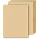 EcoSarras Kraft Paper Sheets 120 GSM Letter Sized Brown Stationery Paper for Arts, Crafts, and Office Use, Invitation, Postcard, Letter (50 Sheets)