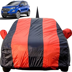 ecosport dustproof car cover with mirror amp antenna pockets red blue stripes taffeta polystertriple stitched compatible with ford ecosport car cover 2013 to 2022 ecosport car accessories