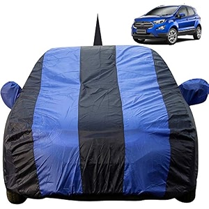 ecosport dustproof car cover with mirror amp antenna pockets royal blue stripes taffeta polystertriple stitched compatible with ford ecosport car cover 2013 to 2022 ecosport car accessories