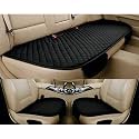 Ecosport Seat Cover Set in Black – Three-Piece Front & Rear Design for Ecosport Seats, covers front & rear rows. Durable, tear-resistant fabric with reinforced stitching, tailored fit, easy install &